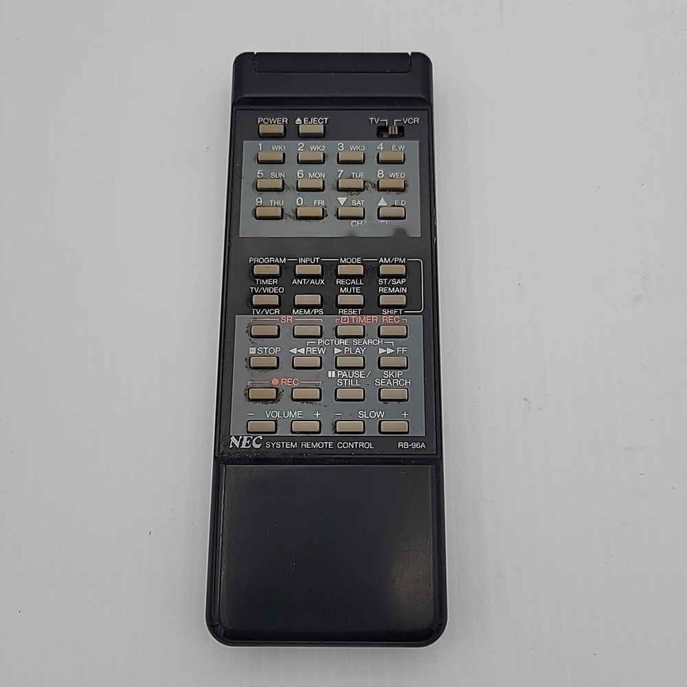 Original‎ NEC RB-96A TV VCR Combo Remote Control